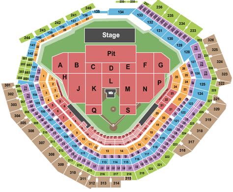 Unlike players in the actual dugouts, guests in these seats will be. . Globe life field seating chart concert